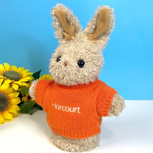 Vintage 1999 Animal Fair Harcourt Bunny Rabbit 8" Hand Puppet Plush Stuffed Toy - Picture 3 of 3